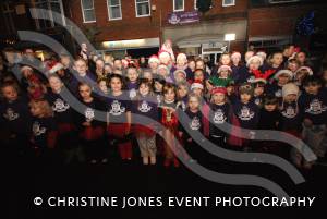 Members of the Kelly Leigh School of Dance at Chard Christmas Lights switch-on on November 30, 2012. Photo 6