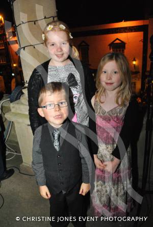Logan McKerrow, Tamsin McKerrow and Beth Maidment at Chard Christmas Lights switch-on on November 30, 2012. Photo 16