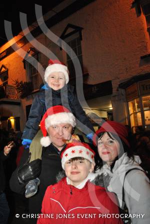 The Bradbury family at the Chard Christmas Lights switch-on on November 30, 2012. Photo 20