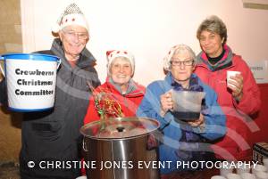 Mulled wine with Roger Allen, Hilary Leamon, Di Frost and Helga Williams at Crewkerne Christmas Lights switch-on on November 30, 2012. Photo 14