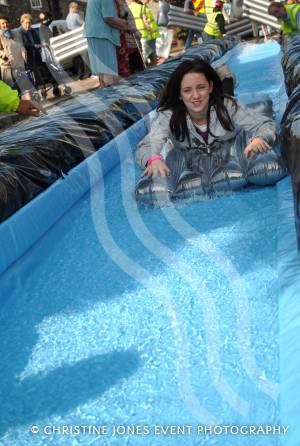 Chard Giant Water Slide - September 2014: Hundreds of people enjoyed a giant water slide in Chard town centre on September 7, 2014. Photo 3