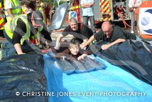 Chard Giant Water Slide - September 2014: Hundreds of people enjoyed a giant water slide in Chard town centre on September 7, 2014. Photo 15