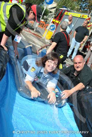 SOUTH SOMERSET NEWS: Hundreds take part in giant water slide fun