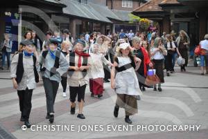 Castaway Theatre Group in Quedam Part 1 - September 2014: The Castaways performed a number of songs from the musical Les Miserables in the Quedam Shopping Centre on September 13, 2014. Photo 2