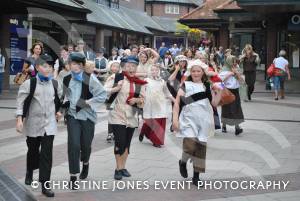 Castaway Theatre Group in Quedam Part 1 - September 2014: The Castaways performed a number of songs from the musical Les Miserables in the Quedam Shopping Centre on September 13, 2014. Photo 3