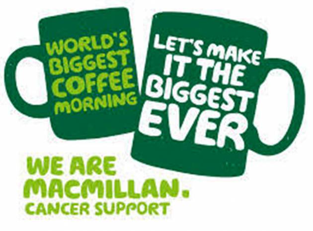 COFFEE MORNING: Cuppa for Macmillan