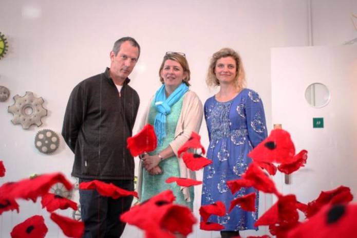 SCHOOL NEWS: Suspended in Memory - a field of poppies created