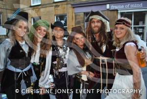 Harlequin CC and Tortuga – Oct 2014: Harlequin CC at Ilminster Carnival on October 4, 2014, with their entry Tortuga. Photo 1