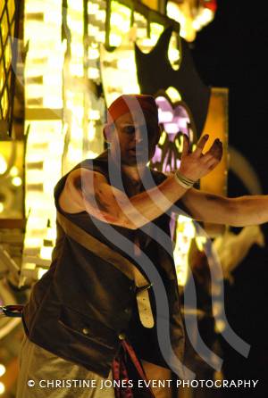 Eclipse CC and Dead Men Tell No Tales – Oct 2014: Eclipse CC at Ilminster Carnival on October 4, 2014, with their entry Dead Men Tell No Tales. Photo 6