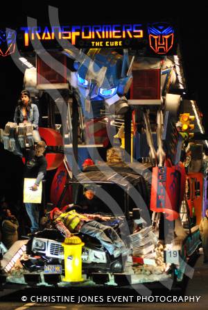 Gemini CC at Chard Carnival - October 2014: Gemini CC wowed the crowds at Chard Carnival on October 11, 2014, with their entry Transformers The Cube. Photo 3