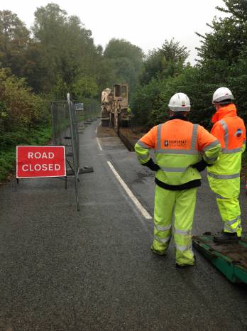 SOUTH SOMERSET NEWS: Repair work is underway - at last - on closed road