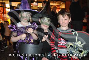 Chard Hallowe'en 2014 - – the town centre was packed as traders laid on Trick or Treat activities for children and parents. Photo 3