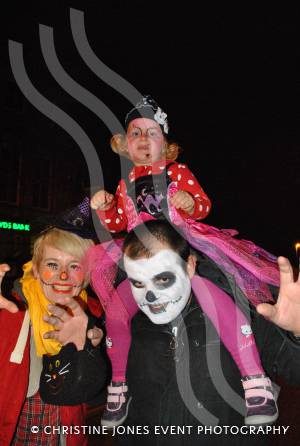 Chard Hallowe'en 2014 - – the town centre was packed as traders laid on Trick or Treat activities for children and parents. Photo 5