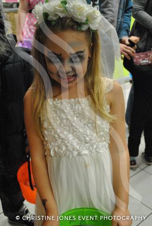 Chard Hallowe'en 2014 - – the town centre was packed as traders laid on Trick or Treat activities for children and parents. Photo 7