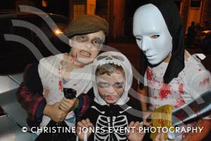 Chard Hallowe'en 2014 - – the town centre was packed as traders laid on Trick or Treat activities for children and parents. Photo 9