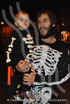 Chard Hallowe'en 2014 - – the town centre was packed as traders laid on Trick or Treat activities for children and parents. Photo 10