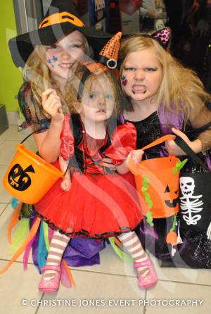Chard Hallowe'en 2014 - – the town centre was packed as traders laid on Trick or Treat activities for children and parents. Photo 18