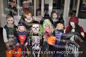 Chard Hallowe'en 2014 - – the town centre was packed as traders laid on Trick or Treat activities for children and parents. Photo 19