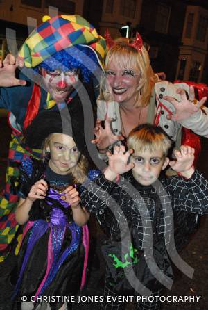 Chard Hallowe'en 2014 - – the town centre was packed as traders laid on Trick or Treat activities for children and parents. Photo 20