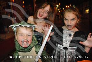 Chard Hallowe'en 2014 - – the town centre was packed as traders laid on Trick or Treat activities for children and parents. Photo 23