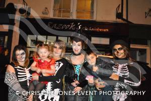 Chard Hallowe'en 2014 - – the town centre was packed as traders laid on Trick or Treat activities for children and parents. Photo 32
