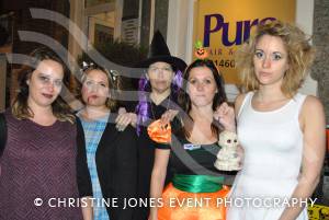 Chard Hallowe'en 2014 - – the town centre was packed as traders laid on Trick or Treat activities for children and parents. Photo 33