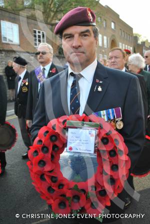 Remembrance Sunday Yeovil Pt 1 – November 9, 2014: Hundreds of people of all ages and from all walks of life gathered to show their respects at the War Memorial in Yeovil town centre. Photo 5