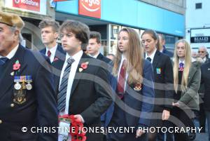 Remembrance Sunday Yeovil Pt 1 – November 9, 2014: Hundreds of people of all ages and from all walks of life gathered to show their respects at the War Memorial in Yeovil town centre. Photo 11