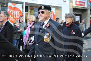 Remembrance Sunday Yeovil Pt 1 – November 9, 2014: Hundreds of people of all ages and from all walks of life gathered to show their respects at the War Memorial in Yeovil town centre. Photo 14