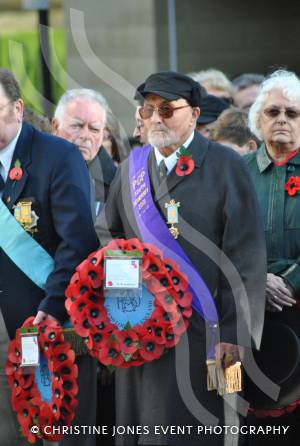 Remembrance Sunday Yeovil Pt 2 – November 9, 2014: Hundreds of people of all ages and from all walks of life gathered to show their respects at the War Memorial in Yeovil town centre. Photo 4