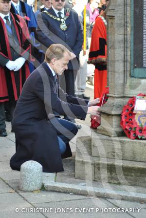 Remembrance Sunday Yeovil Pt 2 – November 9, 2014: Hundreds of people of all ages and from all walks of life gathered to show their respects at the War Memorial in Yeovil town centre. Photo 22