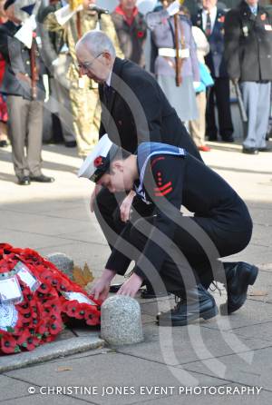 Remembrance Sunday Yeovil Pt 2 – November 9, 2014: Hundreds of people of all ages and from all walks of life gathered to show their respects at the War Memorial in Yeovil town centre. Photo 27