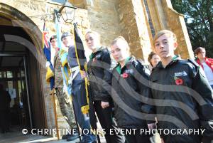 Remembrance Sunday Ilminster – November 9, 2014: People of all ages from Ilminster came together to show their respects at the Minster. Photo 11