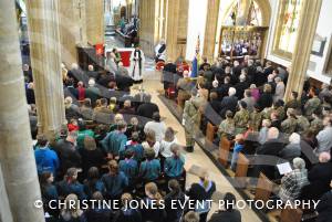 Remembrance Sunday Ilminster – November 9, 2014: People of all ages from Ilminster came together to show their respects at the Minster. Photo 14
