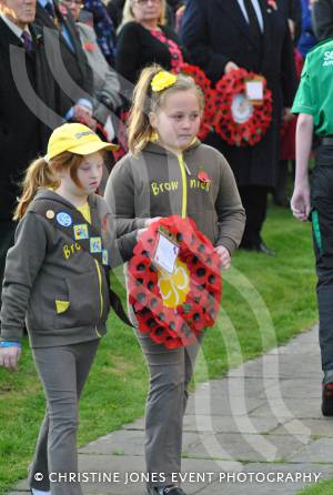 Remembrance Sunday Ilminster – November 9, 2014: People of all ages from Ilminster came together to show their respects at the Minster. Photo 29