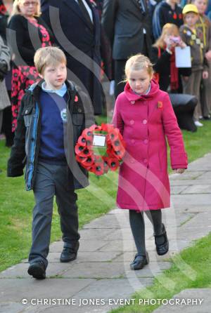 Remembrance Sunday Ilminster – November 9, 2014: People of all ages from Ilminster came together to show their respects at the Minster. Photo 33