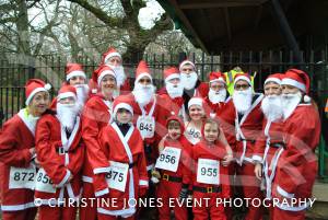 Santa Dash in Yeovil - December 2014: The annaul Santa Dash at Yeovil Country Park in aid of St Margaret's Somerset Hospice took place on December 14, 2014. Photo 1