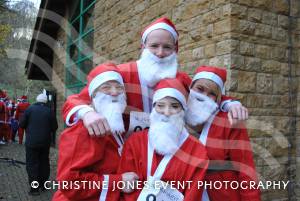 Santa Dash in Yeovil - December 2014: The annaul Santa Dash at Yeovil Country Park in aid of St Margaret's Somerset Hospice took place on December 14, 2014. Photo 2