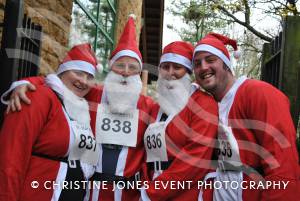 Santa Dash in Yeovil - December 2014: The annaul Santa Dash at Yeovil Country Park in aid of St Margaret's Somerset Hospice took place on December 14, 2014. Photo 3