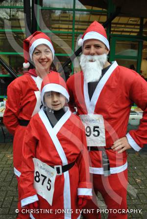 Santa Dash in Yeovil - December 2014: The annaul Santa Dash at Yeovil Country Park in aid of St Margaret's Somerset Hospice took place on December 14, 2014. Photo 4