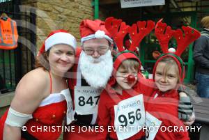 Santa Dash in Yeovil - December 2014: The annaul Santa Dash at Yeovil Country Park in aid of St Margaret's Somerset Hospice took place on December 14, 2014. Photo 5