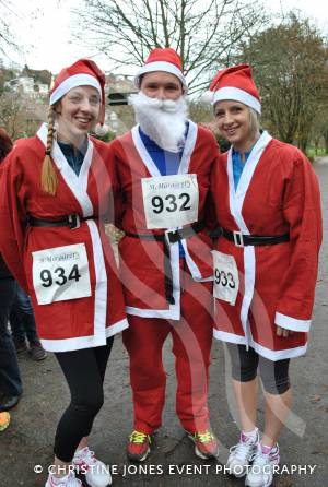 Santa Dash in Yeovil - December 2014: The annaul Santa Dash at Yeovil Country Park in aid of St Margaret's Somerset Hospice took place on December 14, 2014. Photo 9