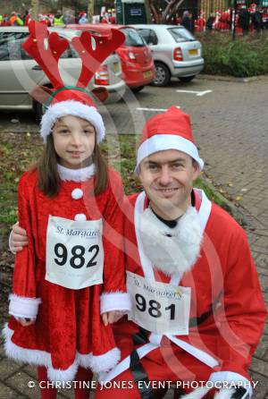 Santa Dash in Yeovil - December 2014: The annaul Santa Dash at Yeovil Country Park in aid of St Margaret's Somerset Hospice took place on December 14, 2014. Photo 10