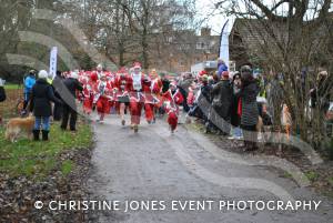 Santa Dash in Yeovil - December 2014: The annaul Santa Dash at Yeovil Country Park in aid of St Margaret's Somerset Hospice took place on December 14, 2014. Photo 18