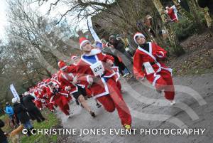 Santa Dash in Yeovil - December 2014: The annaul Santa Dash at Yeovil Country Park in aid of St Margaret's Somerset Hospice took place on December 14, 2014. Photo 19