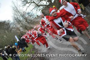 Santa Dash in Yeovil - December 2014: The annaul Santa Dash at Yeovil Country Park in aid of St Margaret's Somerset Hospice took place on December 14, 2014. Photo 20