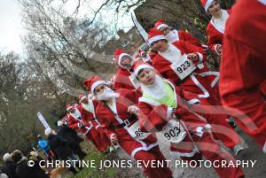 Santa Dash in Yeovil - December 2014: The annaul Santa Dash at Yeovil Country Park in aid of St Margaret's Somerset Hospice took place on December 14, 2014. Photo 23
