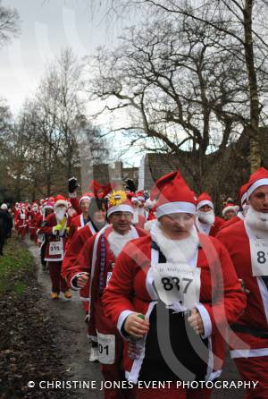 Santa Dash in Yeovil - December 2014: The annaul Santa Dash at Yeovil Country Park in aid of St Margaret's Somerset Hospice took place on December 14, 2014. Photo 26
