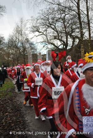 Santa Dash in Yeovil - December 2014: The annaul Santa Dash at Yeovil Country Park in aid of St Margaret's Somerset Hospice took place on December 14, 2014. Photo 27