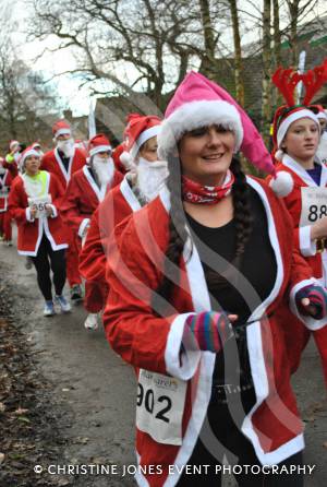 Santa Dash in Yeovil - December 2014: The annaul Santa Dash at Yeovil Country Park in aid of St Margaret's Somerset Hospice took place on December 14, 2014. Photo 29
